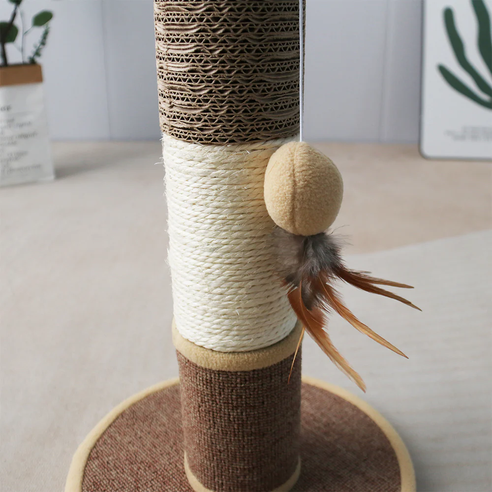 CATIO Sisal Cat Scratching Post with Hanging Cat Toy - Image 4