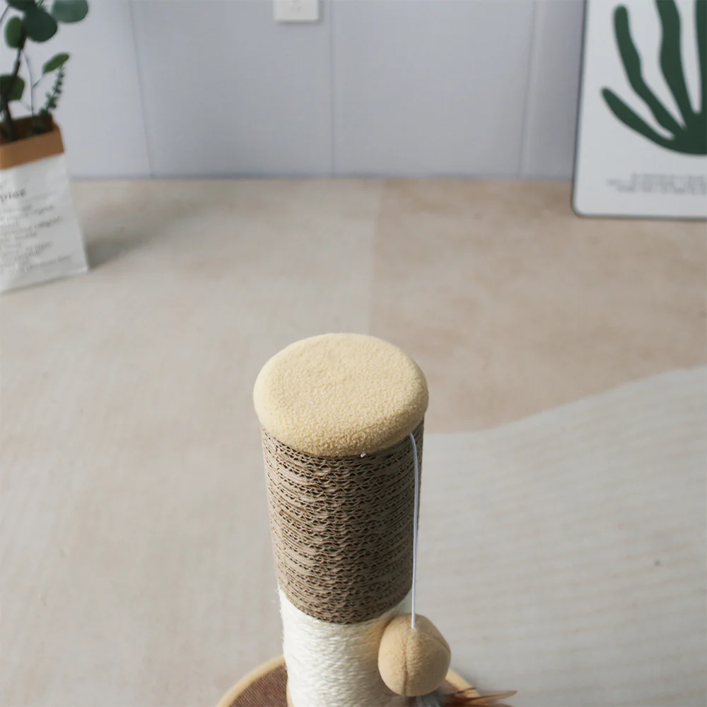 CATIO Sisal Cat Scratching Post with Hanging Cat Toy - Image 5