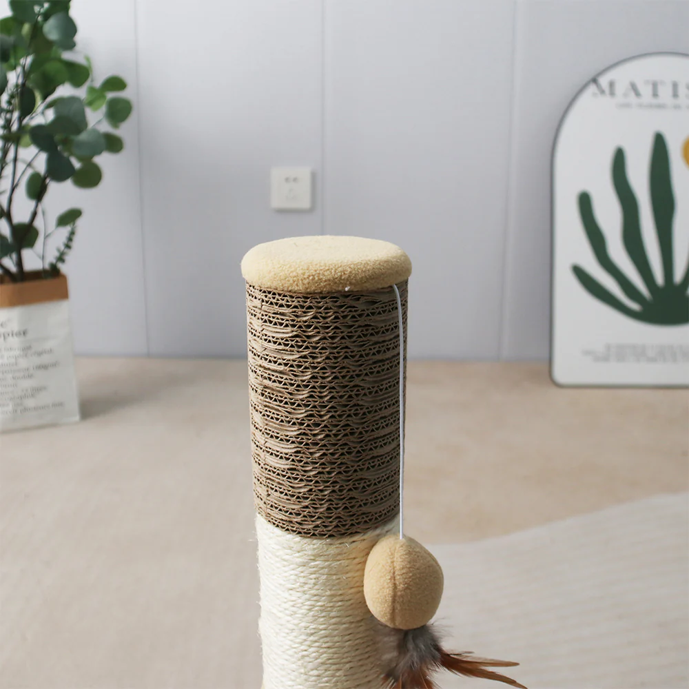 CATIO Sisal Cat Scratching Post with Hanging Cat Toy - Image 6