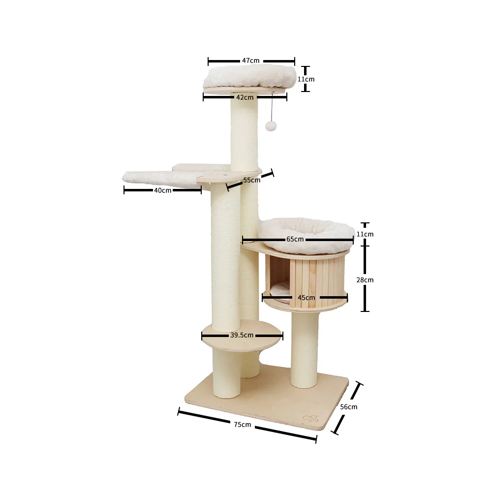 CATIO Solid Wood Cat Scratching Post C2501 - Image 2