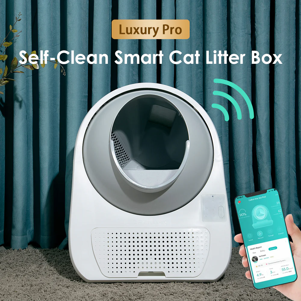 CATLINK Scooper Luxury Pro X Smart Self-Cleaning White Cat Litter Box - Image 3