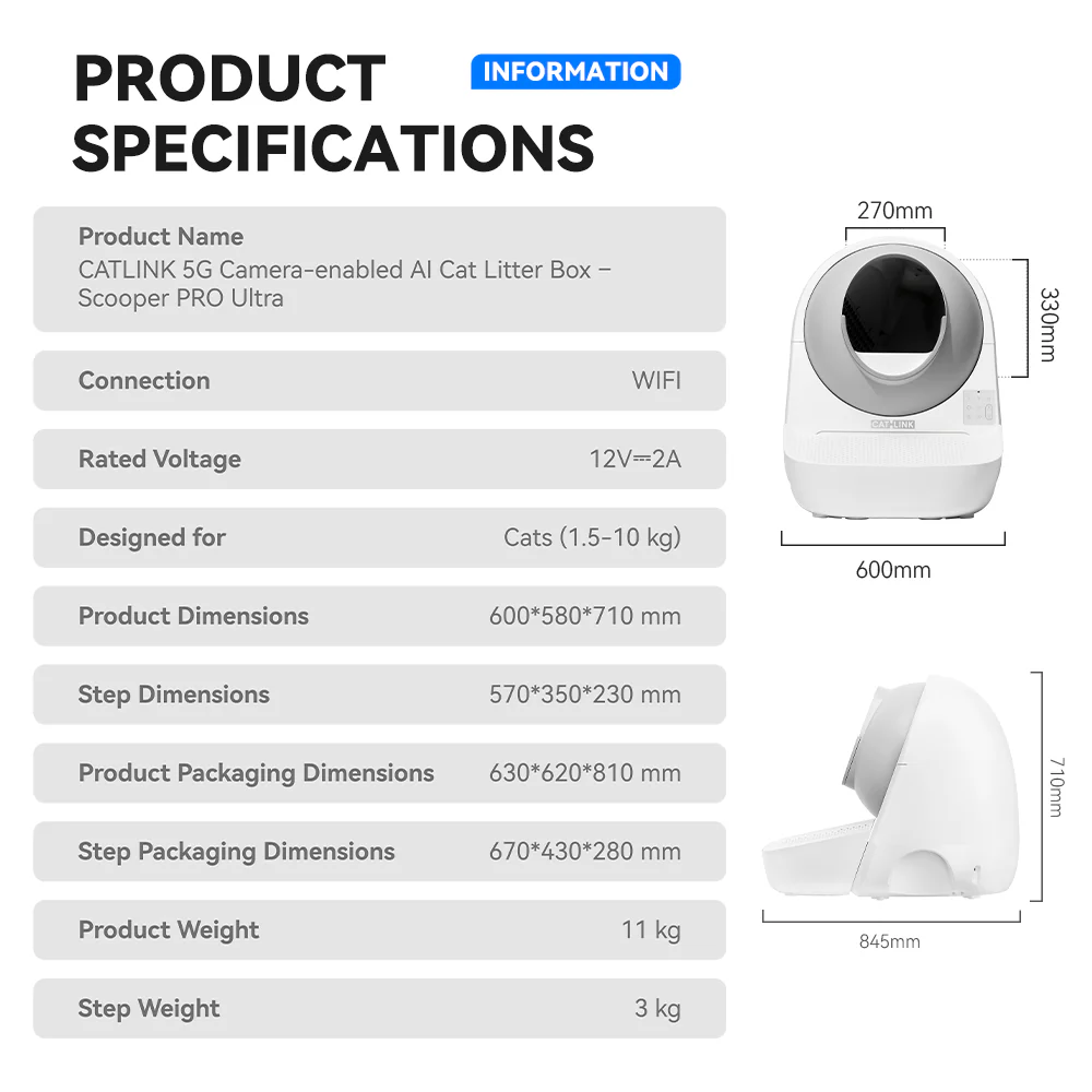 CATLINK Ultra PRO Smart Self-Cleaning Cat Litter Box - Image 13