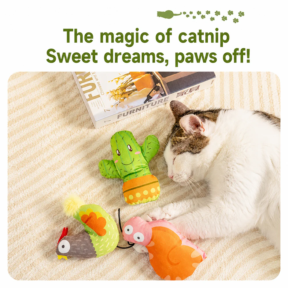 Catnip Toy | Plush Interactive Chew Toy for Cats - Image 2
