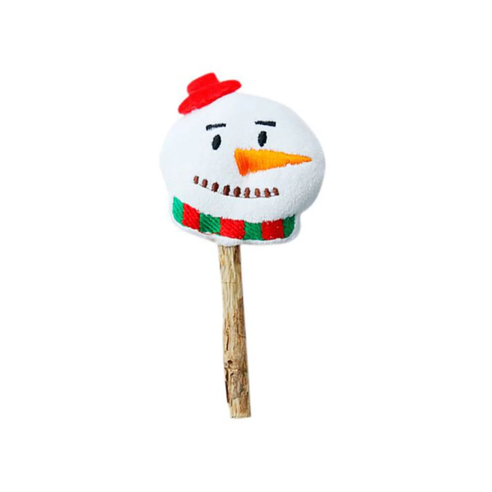 CATS TOY Wood Day Christmas Snowman Polygonum Molar Stick