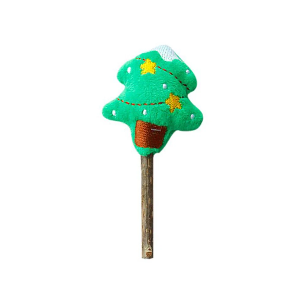 CATS TOY Wood Day Christmas Tree Polygonum Molar Stick
