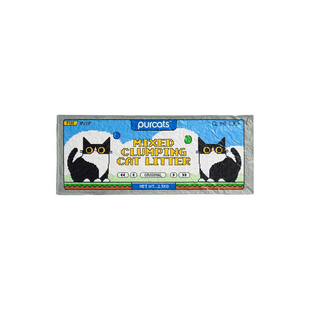 CATURE Mixed Tofu & Bentonite Clumping Cat Litter 2.5kg, Fast Clumping & Dust Free