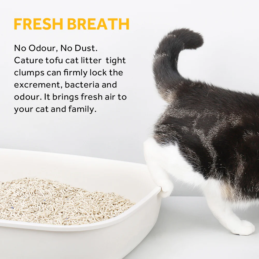 CATURE Natural Tofu & Bentonite Mixed Clumping Cat Litter 5.6kg, Strong Clumping & Dust Free - Image 10