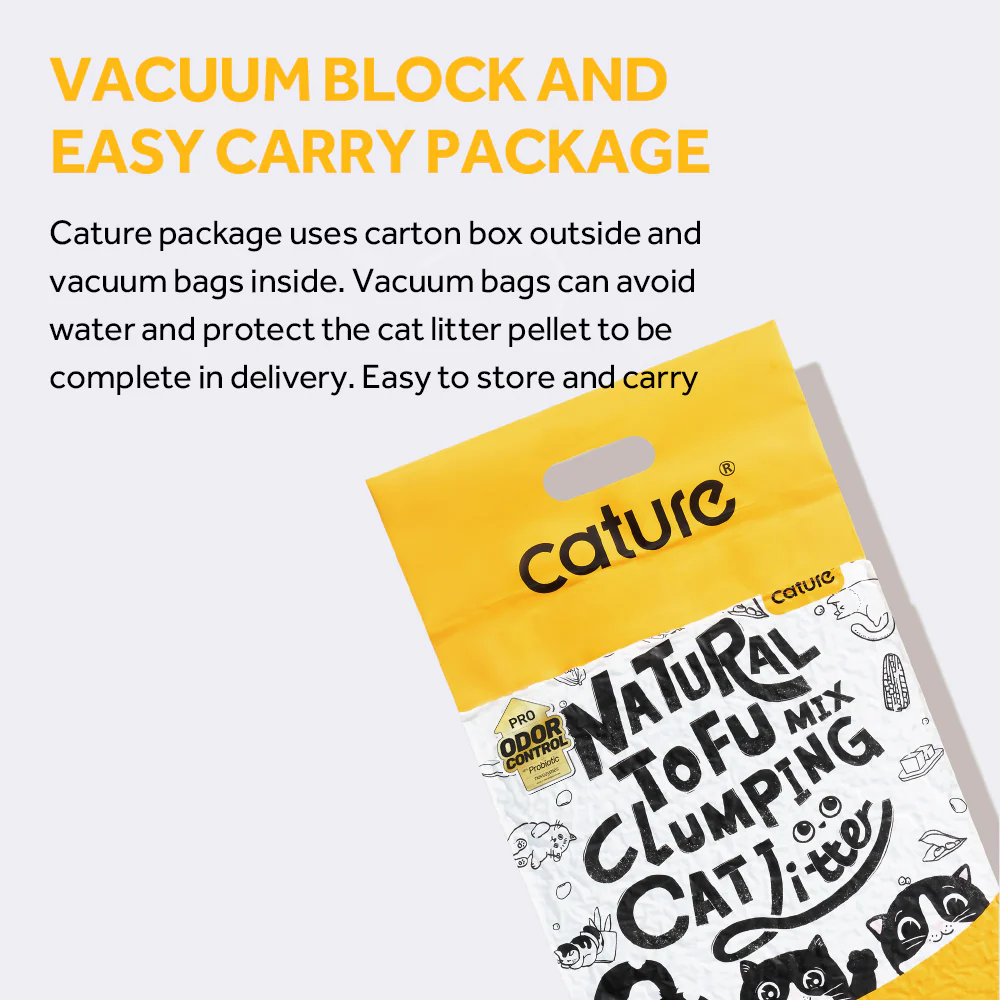 CATURE Natural Tofu & Bentonite Mixed Clumping Cat Litter 5.6kg, Strong Clumping & Dust Free - Image 11