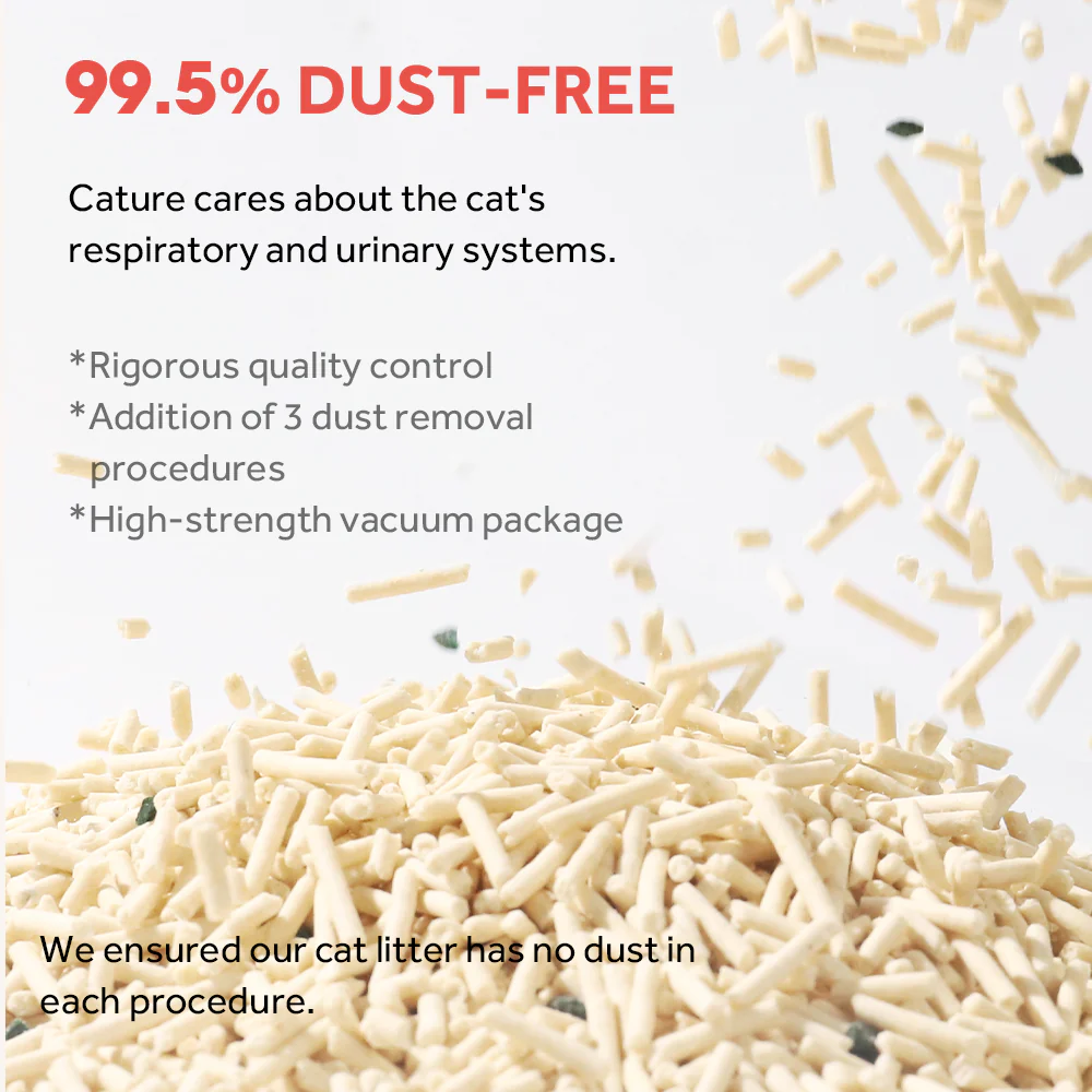 CATURE Natural Tofu & Mineral Mixed Clumping Cat Litter 5.6kg, Superior Odour Control - Image 10