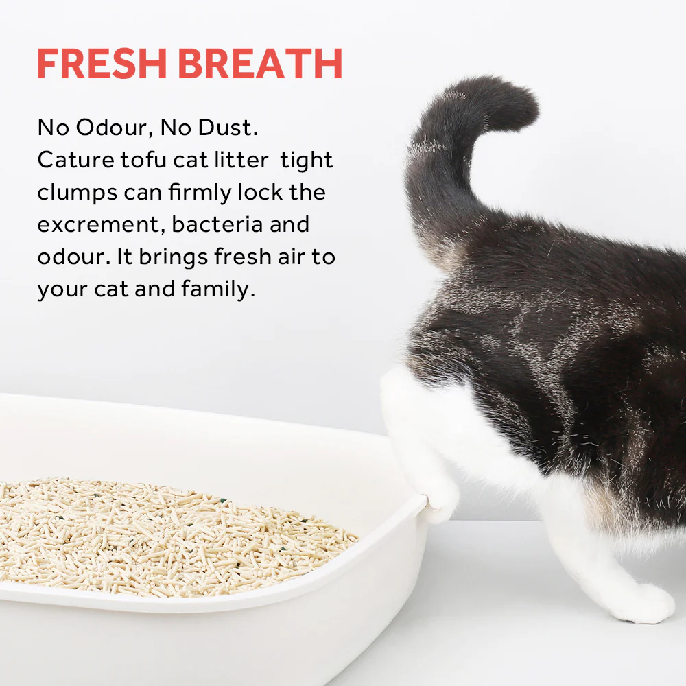 CATURE Natural Tofu & Mineral Mixed Clumping Cat Litter 5.6kg, Superior Odour Control - Image 11