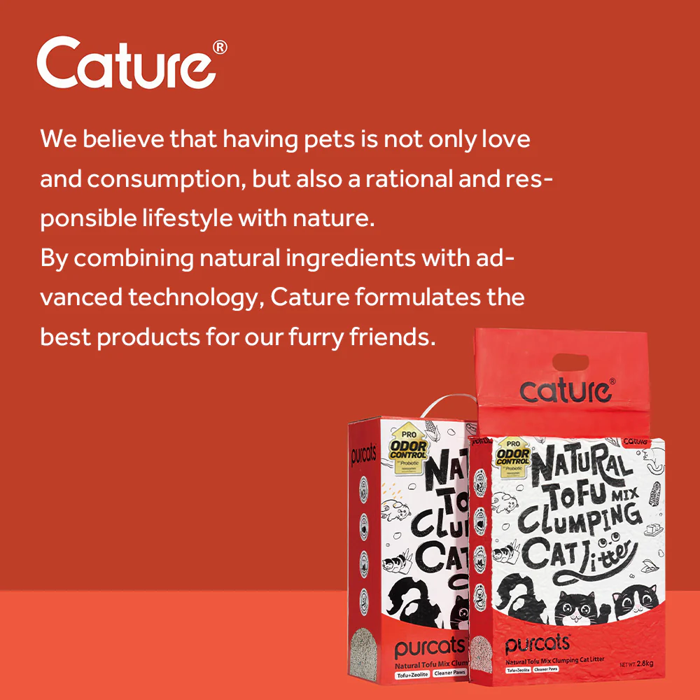 CATURE Natural Tofu & Mineral Mixed Clumping Cat Litter 5.6kg, Superior Odour Control - Image 16