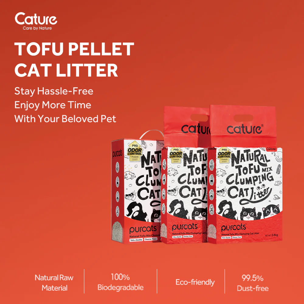 CATURE Natural Tofu & Mineral Mixed Clumping Cat Litter 5.6kg, Superior Odour Control - Image 7