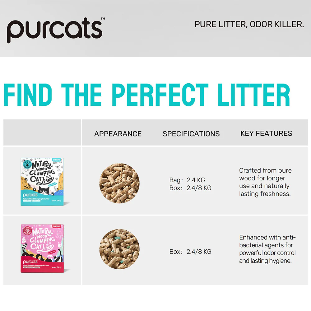 CATURE Odour Control Plus Wood Clumping Cat Litter 2.4kg, 99.5% Dust Free - Image 4