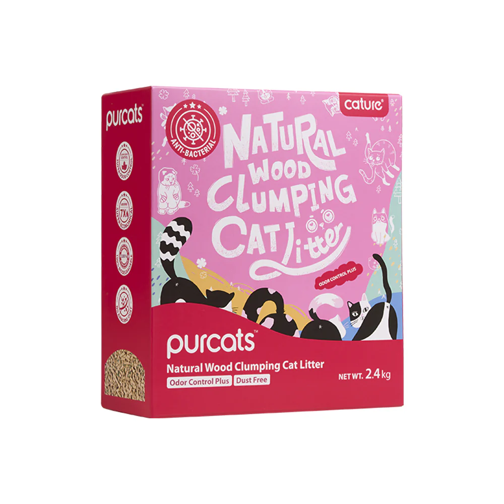 CATURE Odour Control Plus Wood Clumping Cat Litter 2.4kg, 99.5% Dust Free - Image 7