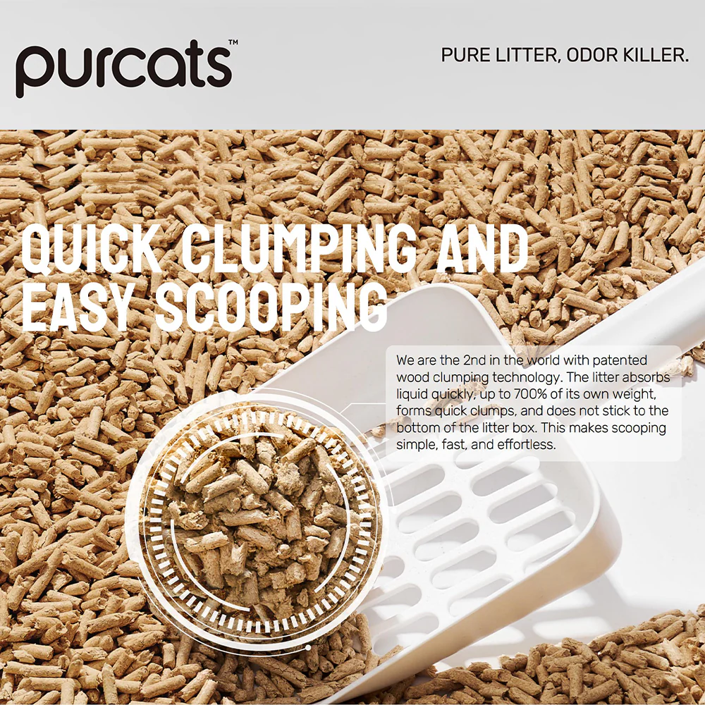 CATURE Smart Pellets Wood Clumping Cat Litter 8kg, Bulk Value Pack - Image 13