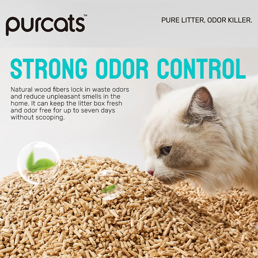 CATURE Smart Pellets Wood Clumping Cat Litter 8kg, Bulk Value Pack - Image 24