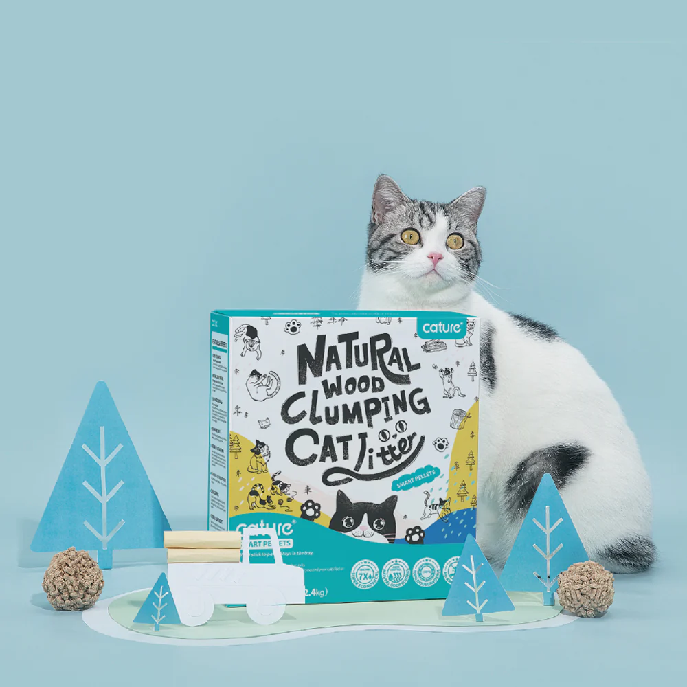 CATURE Smart Pellets Wood Clumping Cat Litter 8kg, Bulk Value Pack - Image 6
