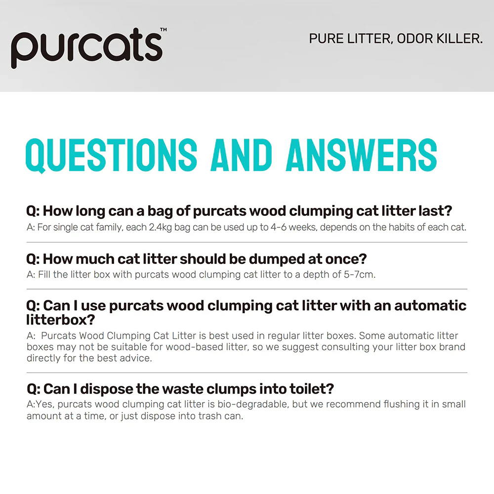 CATURE Smart Pellets Natural Wood Clumping Cat Litter 2.4kg, Eco-friendly & 99.5% Dust Free - Image 14