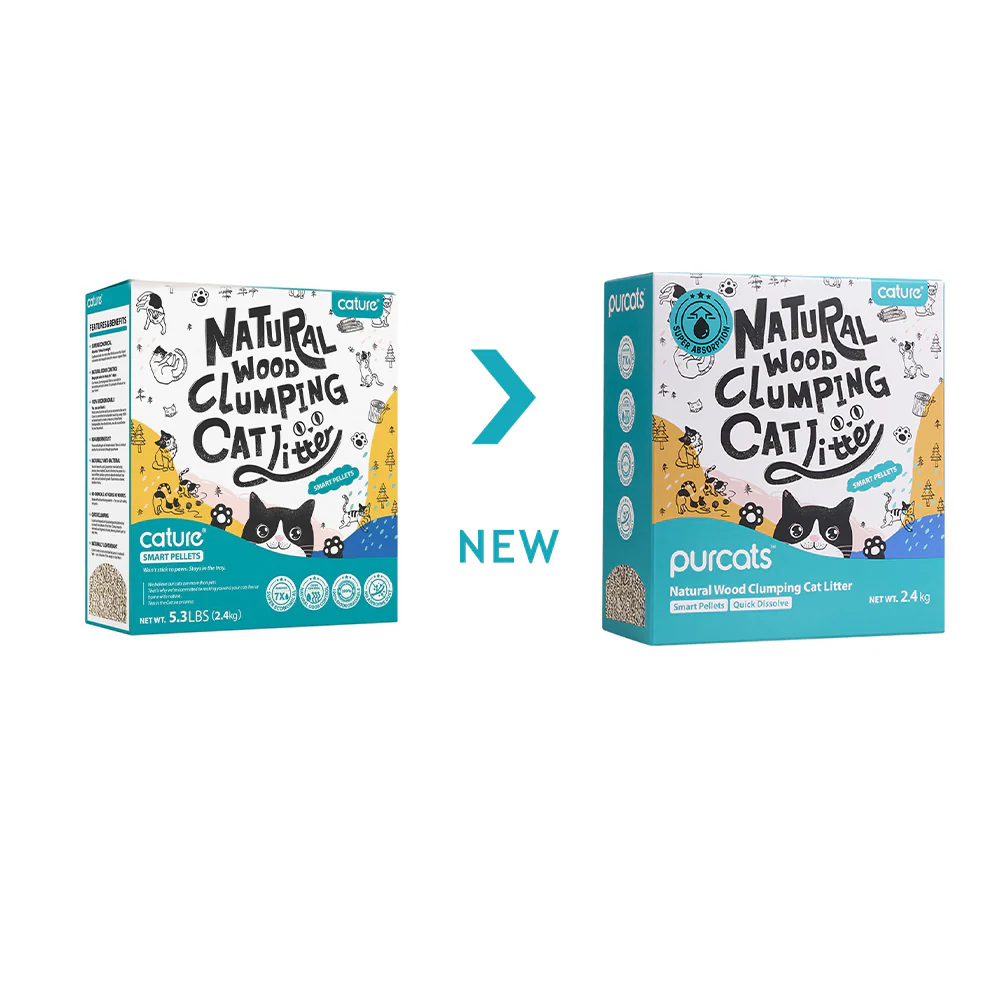 CATURE Smart Pellets Natural Wood Clumping Cat Litter 2.4kg, Eco-friendly & 99.5% Dust Free - Image 6