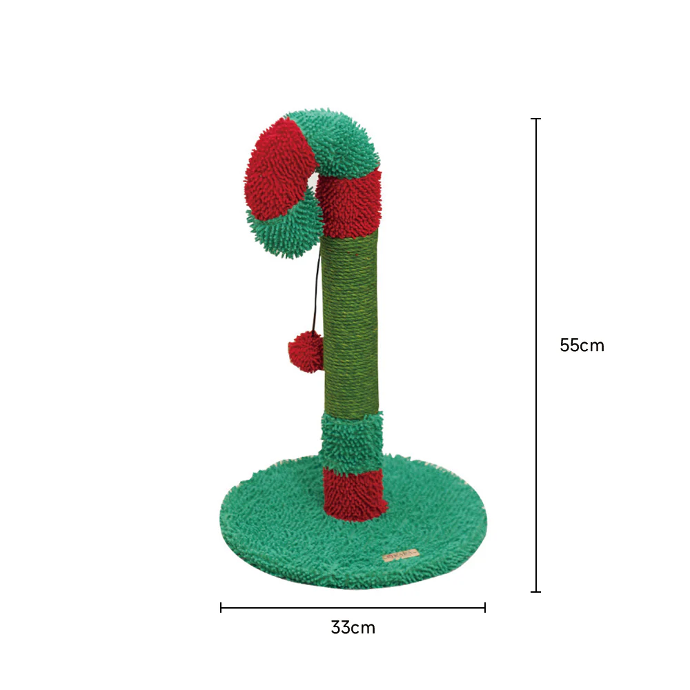 Christmas Sisal Small Cat Scratching Post - Image 2
