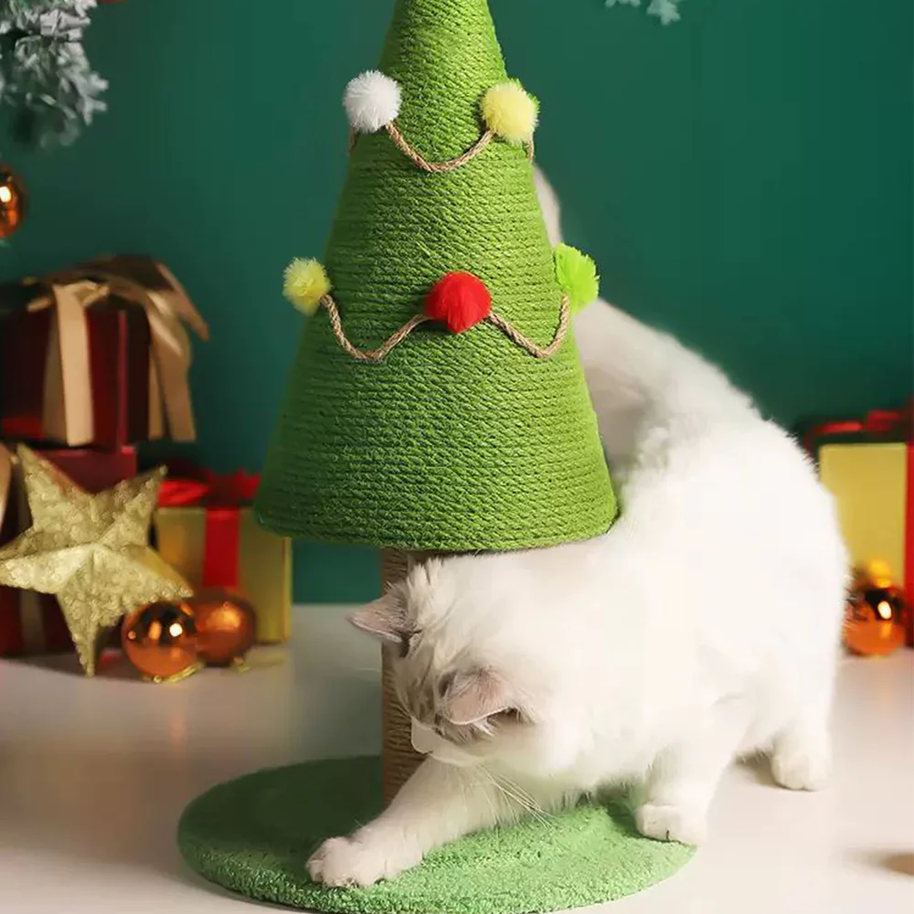 Christmas Tree Cat Scratching Post - Image 2