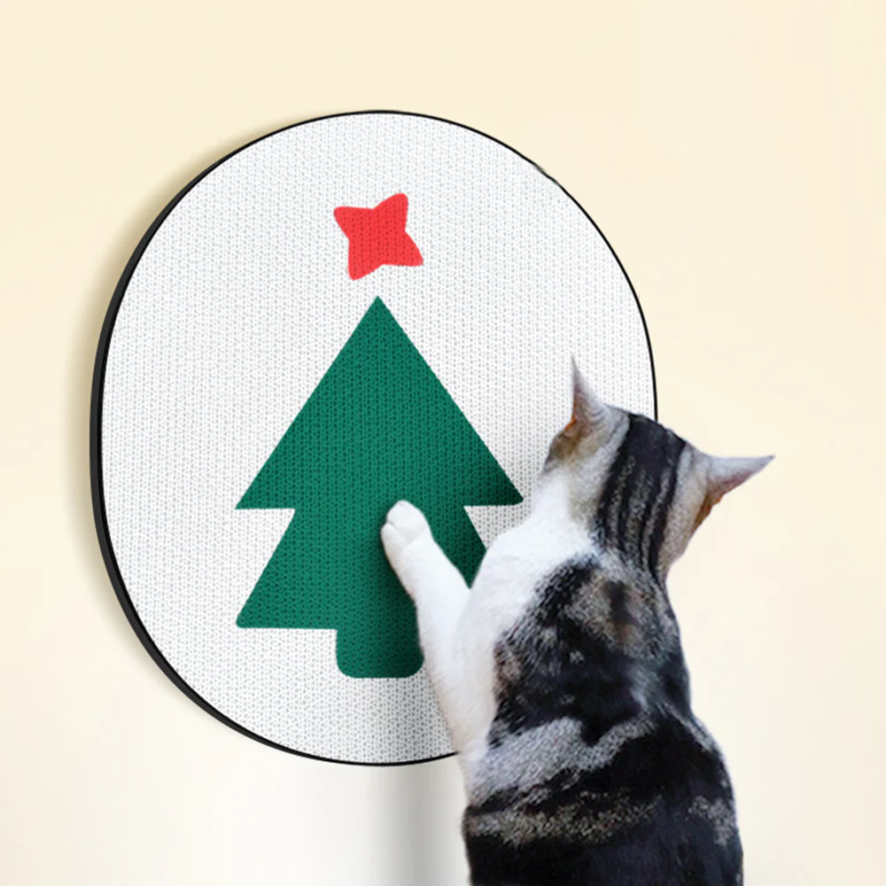 Christmas Tree Wall Sticker Cat Scratching Board - Image 4
