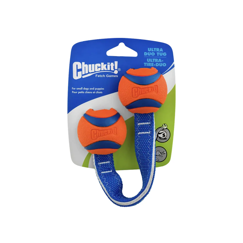 CHUCKIT! Ultra Duo Tug Medium Rubber Bouncy Durable Fetch Dog Toy Diameter - Image 4