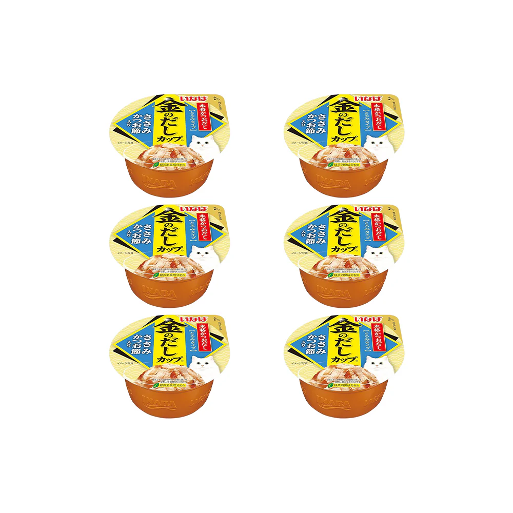 CIAO Chicken Flake In Dried Bonito Cat Treats Gravy 70g (cupped) - Image 2