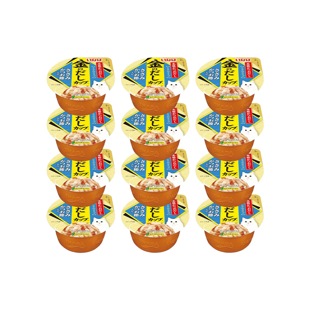 CIAO Chicken Flake In Dried Bonito Cat Treats Gravy 70g (cupped) - Image 3