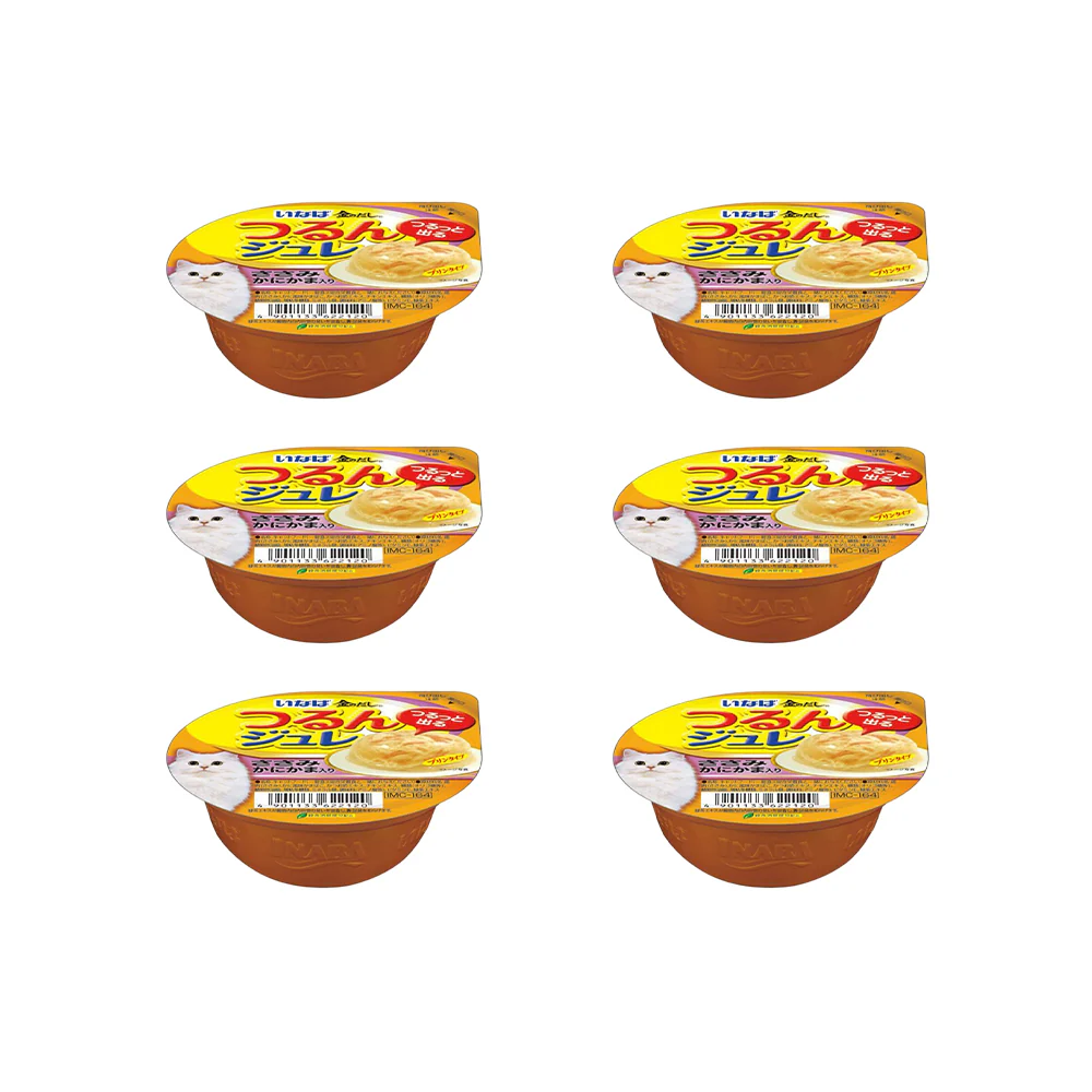 CIAO Chicken Flake Jelly in Crab Stick Broth Wet Cat Treats 65g (cupped) - Image 2
