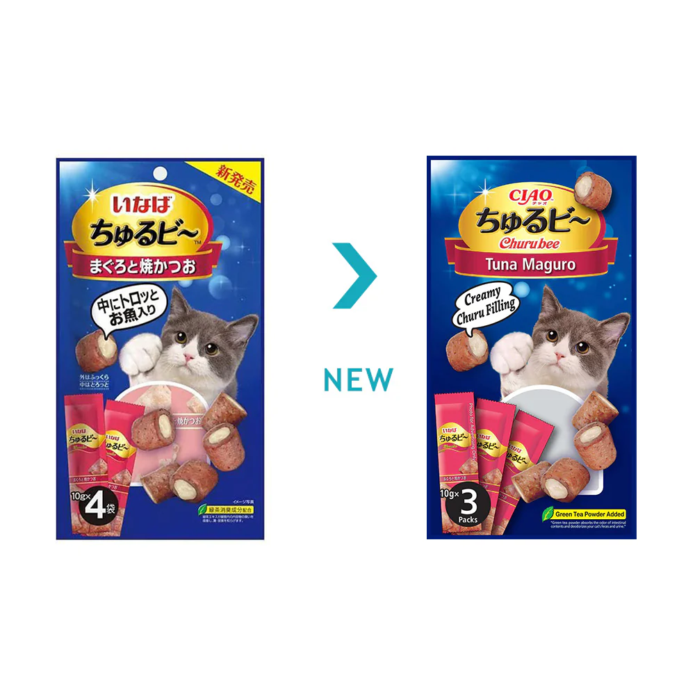 CIAO Churu Bee Maguro Cat Treats 3x10g - Image 2