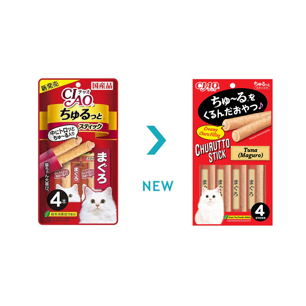 CIAO Churu Rolls Tuna Flavor Wet Cat Treats 4x7g - Image 2
