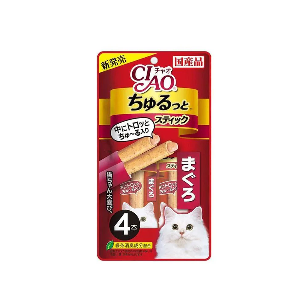 CIAO Churu Rolls Tuna Flavor Wet Cat Treats 4x7g - Image 3