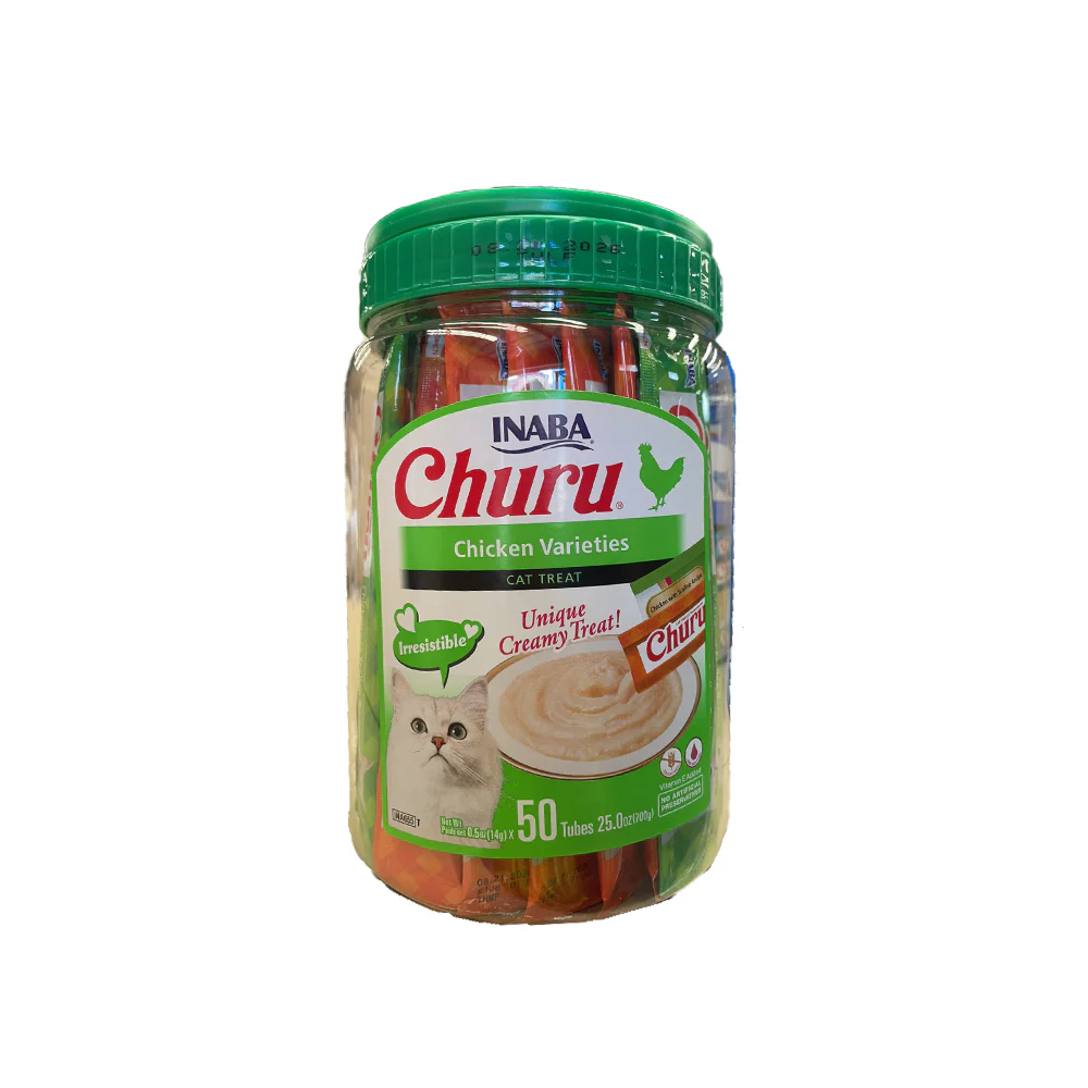 INABA Churu Variety Chicken Wet Cat Treats 50 Pack (14gx50)