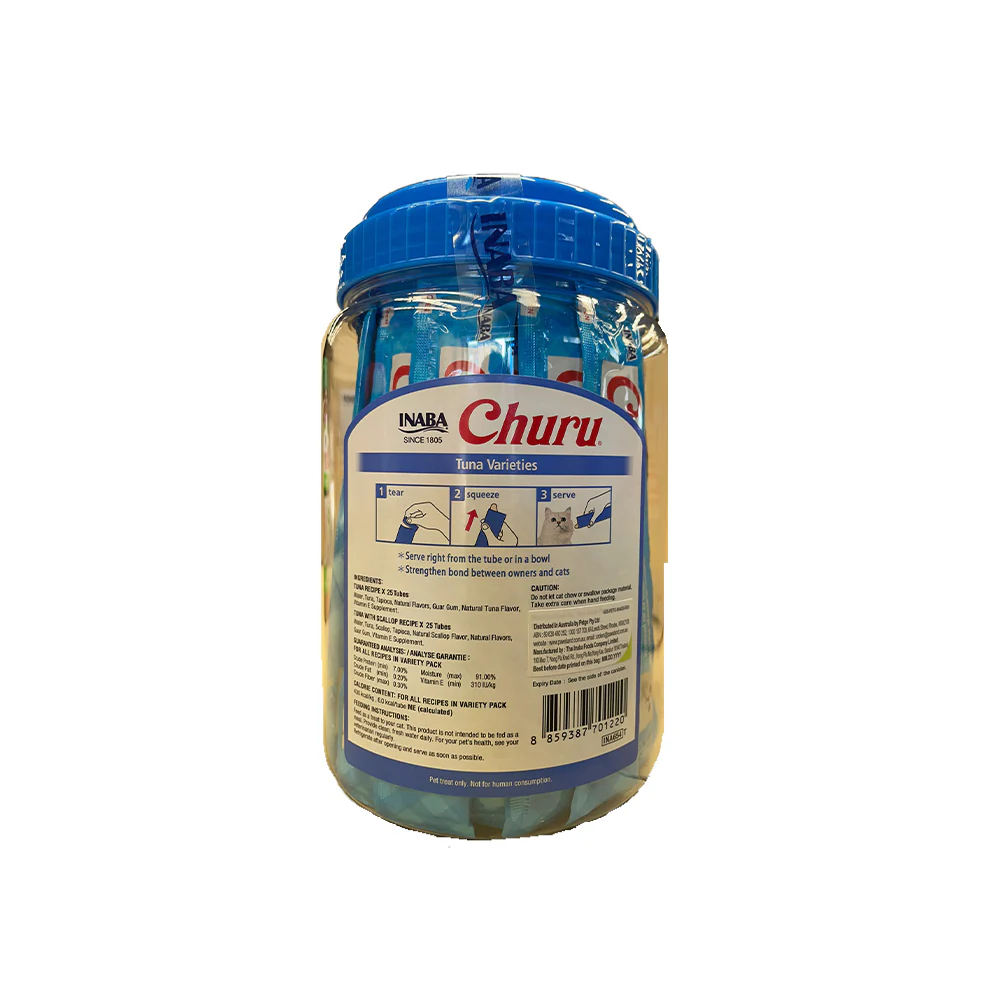 INABA Churu Variety Tuna Wet Cat Treats 50 Pack (14gx50) - Image 2