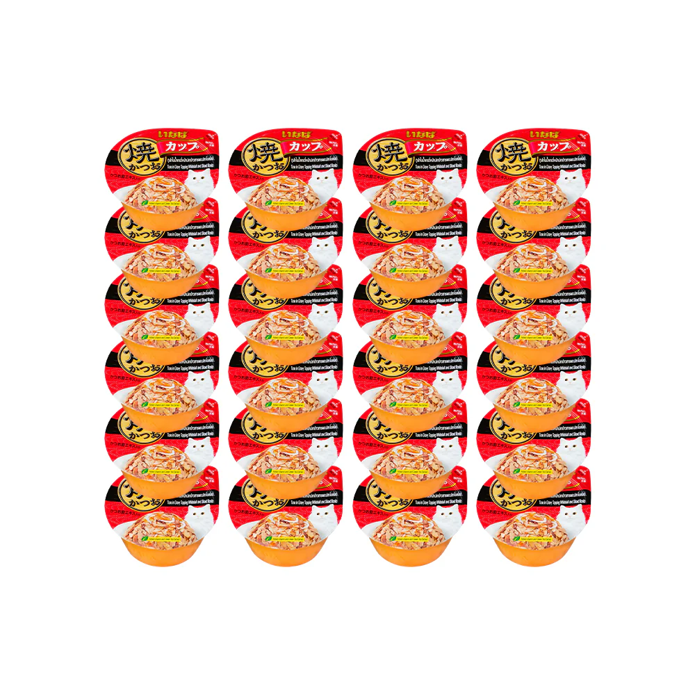 CIAO Tuna Flake In Whitebait & Sliced Bonito Gravy Cat Treats 70g (cupped) - Image 5