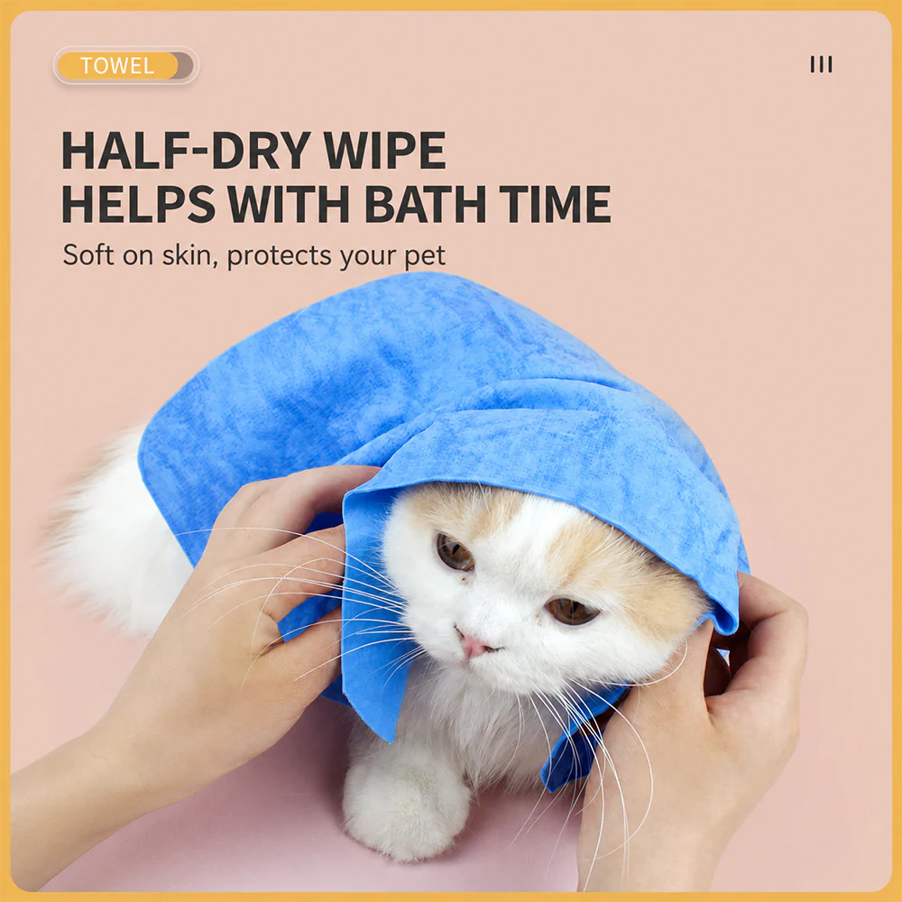 CLEAN CHARM Quick-Drying Chamois Cloth Pet Soft Towel - Image 5