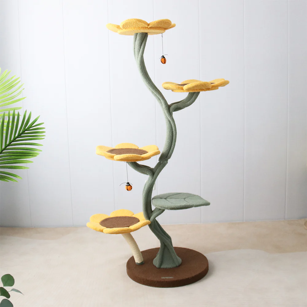 CMISSTREE 5-Level Sunflower Cat Tree - Image 3