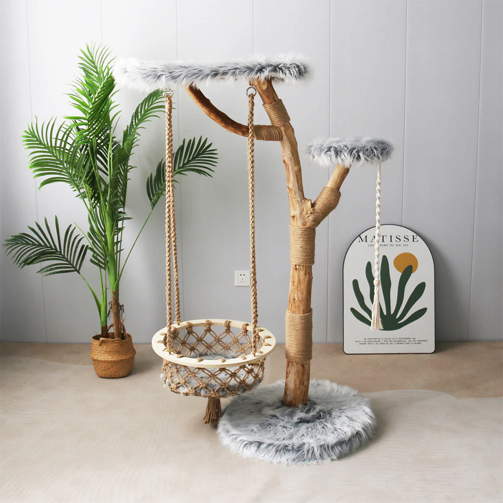 CMISSTREE Modern Cat Tree with Hanging Hammock - Image 5