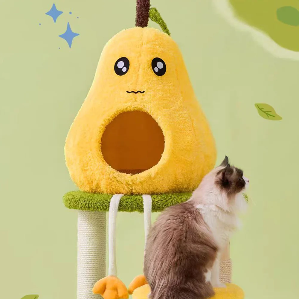 CMISSTREE Pear-Shaped Scratching Post And Cat Bed - Image 6