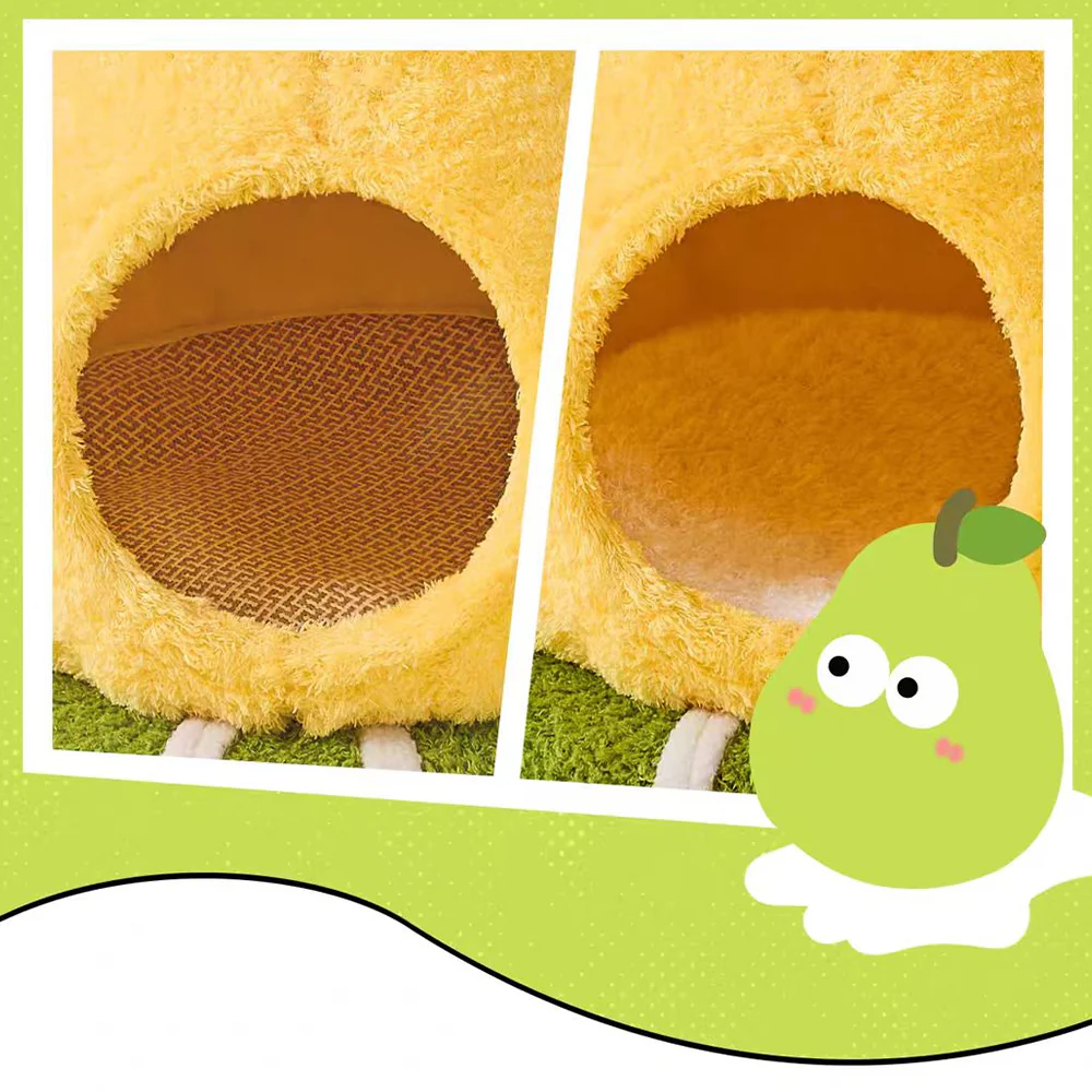 CMISSTREE Pear-Shaped Scratching Post And Cat Bed - Image 8