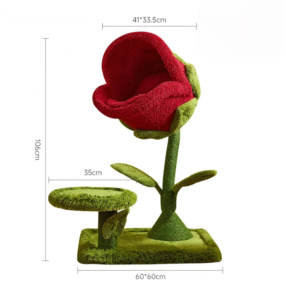 CMISSTREE Purr-anha Plant Flower Cat Tree - Image 2