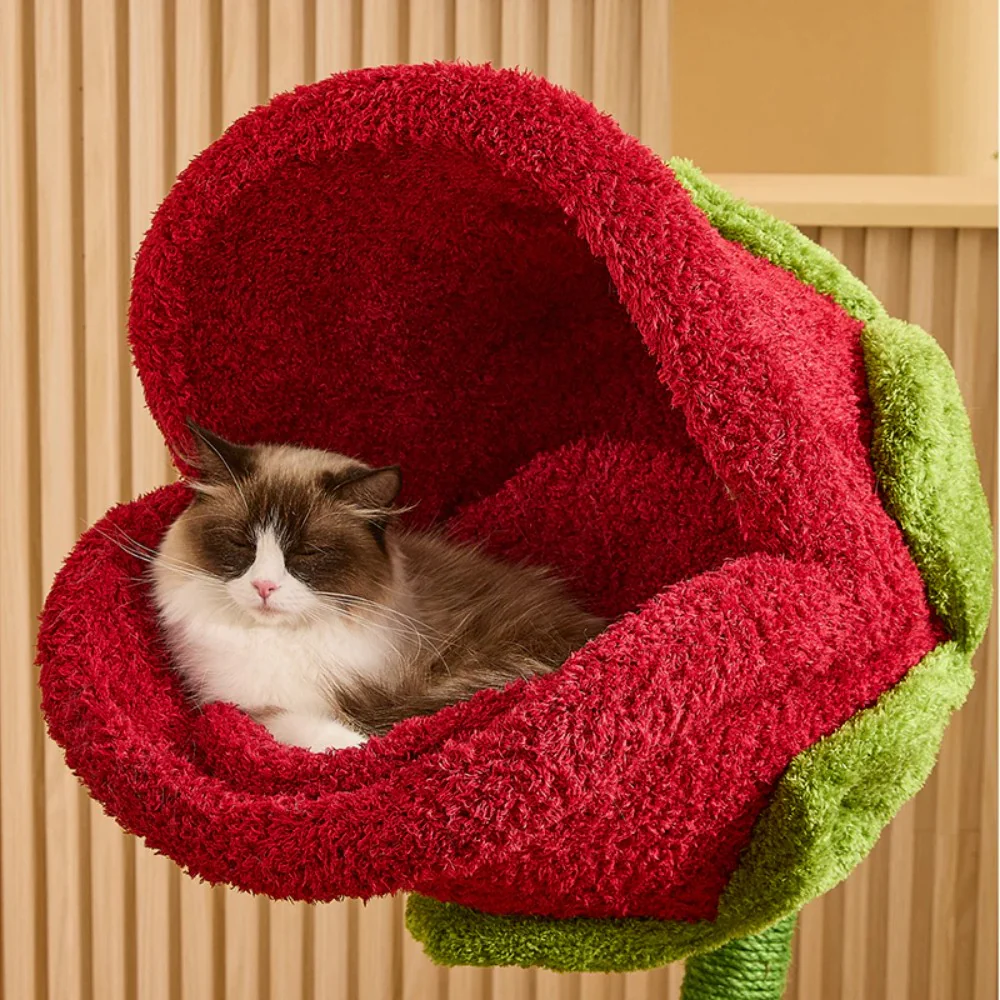 CMISSTREE Purr-anha Plant Flower Cat Tree - Image 3