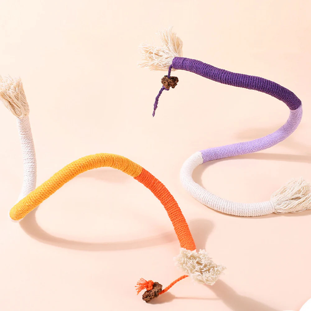 Colorful Grinding Teeth Cat Rope Toys - Image 4