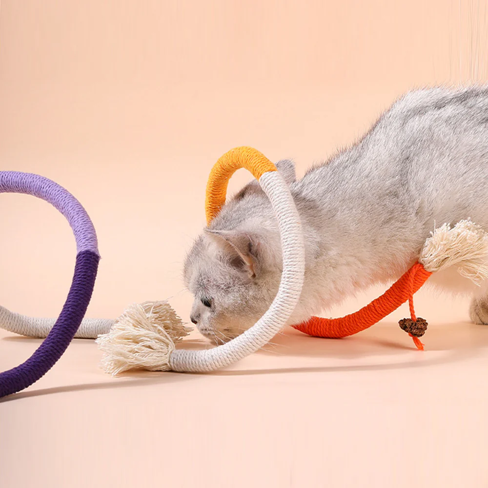 Colorful Grinding Teeth Cat Rope Toys - Image 8