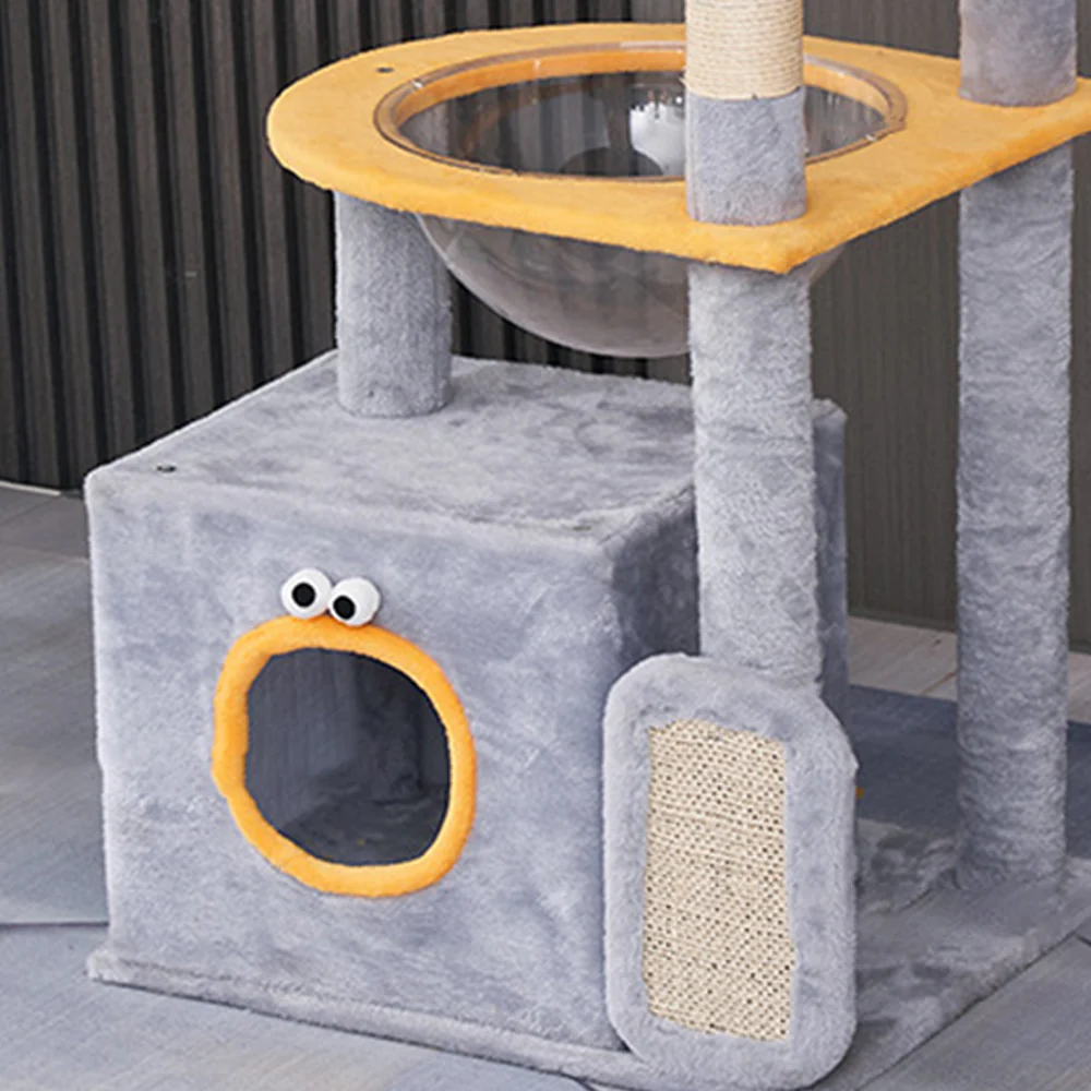 Colorful Monster Sisal Cat Tree With Space Capsule - Image 5