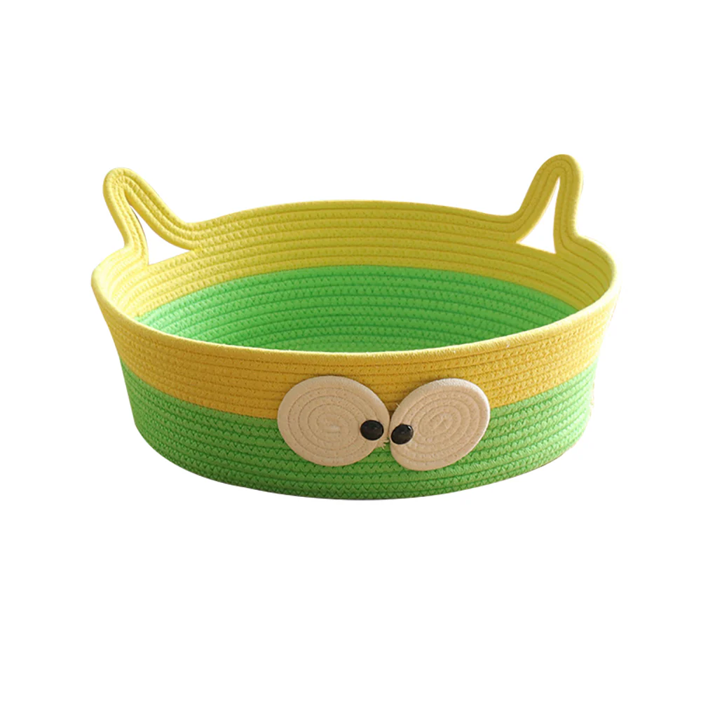 Cute Round Woven Cat Bed - Image 10