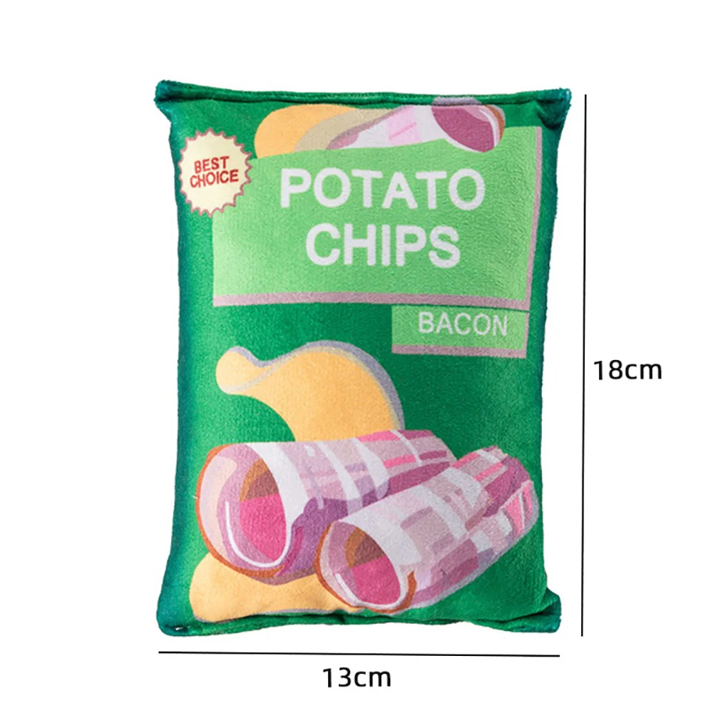 Cute Snack Plush Squeaky Pet Toy - Image 2
