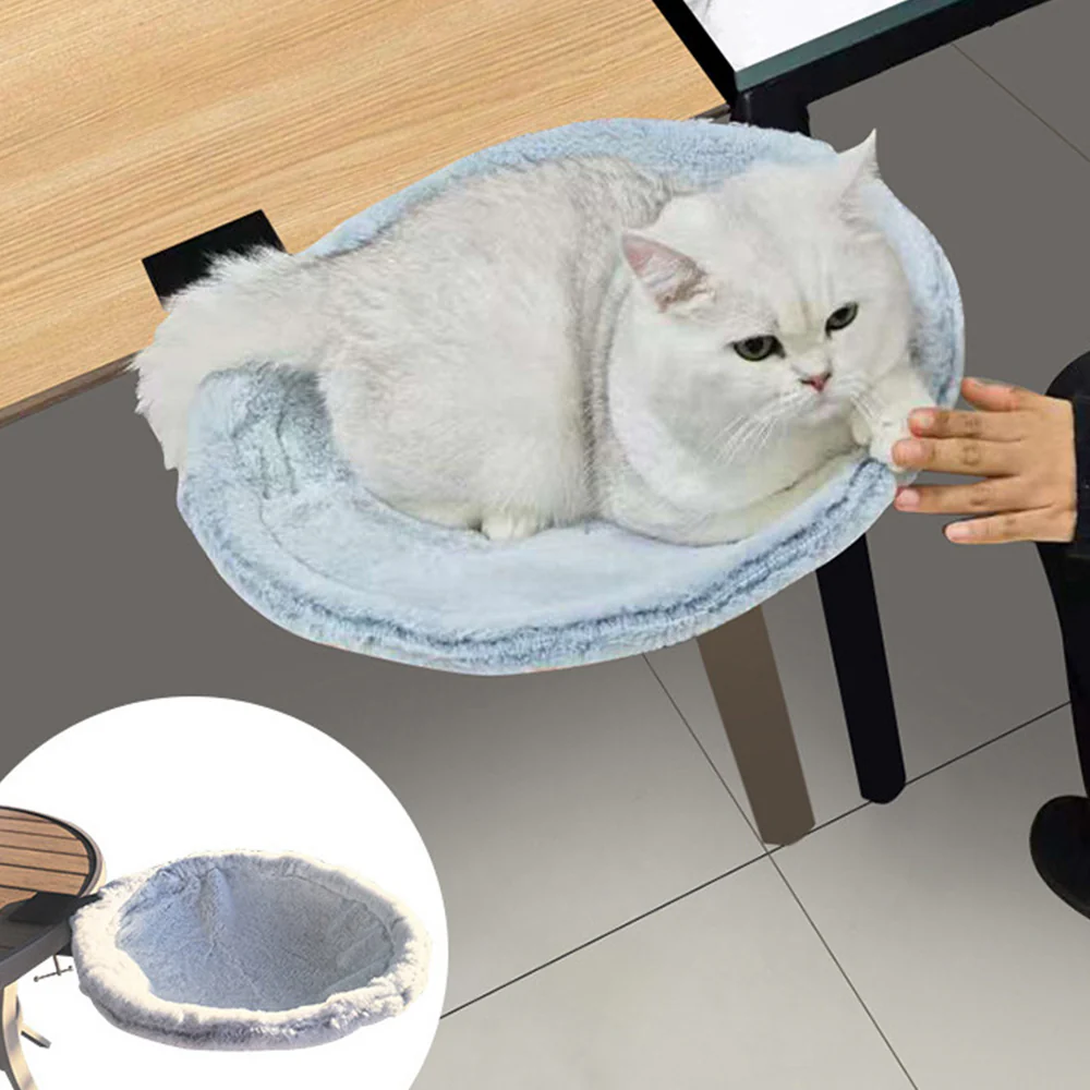 Desk-Mounted Cat Hammock – Clip-On Cat Bed for Table & Desk - Image 7