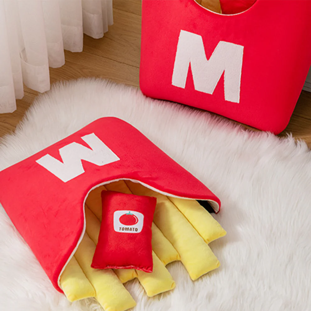 Detachable And Washable Cartoon French Fries Pet Nest - Image 2